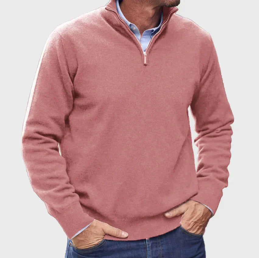 Maglione in Cashmere con Zip